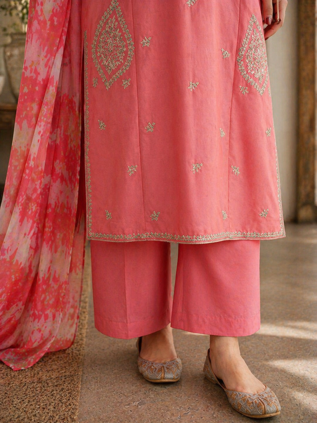 Zara embroider 3pc